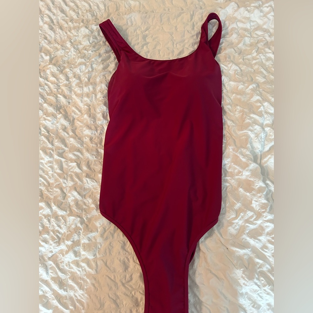 Red One-Piece Women’s Bathing Suit